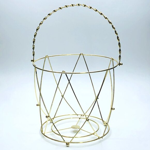 Vintage 60s THERMOS Drum Ice Bucket: Black Insulated Container - Gold Tone Caddy - Picture 3 of 16